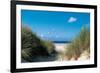 Beach Path Through The Dunes-null-Framed Art Print