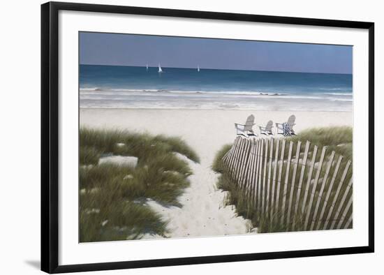 Beach Path-Zhen-Huan Lu-Framed Art Print