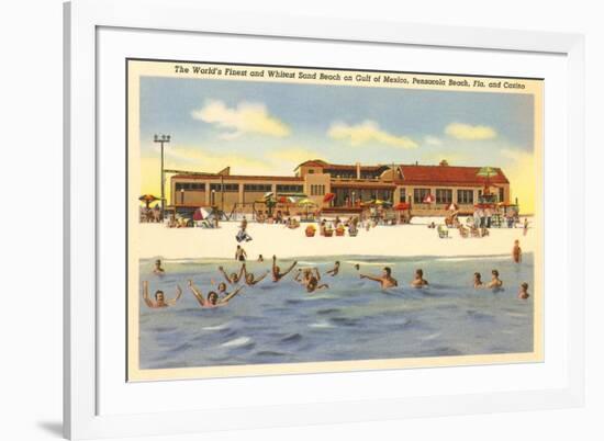Beach, Pensacola, Florida-null-Framed Art Print