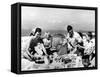 Beach Picnic-null-Framed Stretched Canvas