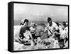 Beach Picnic-null-Framed Stretched Canvas