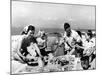 Beach Picnic-null-Mounted Photographic Print