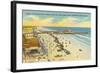 Beach, Pier, Jacksonville, Florida-null-Framed Art Print