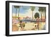Beach, Pier, St. Petersburg, Florida-null-Framed Art Print