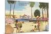 Beach, Pier, St. Petersburg, Florida-null-Mounted Premium Giclee Print