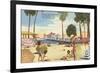 Beach, Pier, St. Petersburg, Florida-null-Framed Art Print