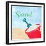 Beach Play IV-Julie DeRice-Framed Art Print