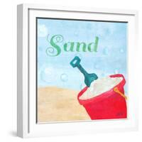 Beach Play IV-Julie DeRice-Framed Art Print