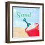 Beach Play IV-Julie DeRice-Framed Art Print