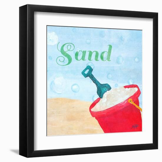 Beach Play IV-Julie DeRice-Framed Art Print