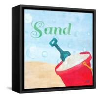 Beach Play IV-Julie DeRice-Framed Stretched Canvas