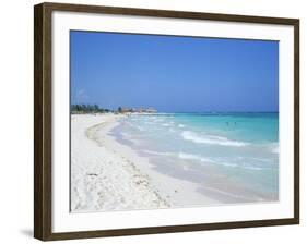 Beach, Playa Del Carmen, Yucatan, Mexico, North America-John Miller-Framed Photographic Print
