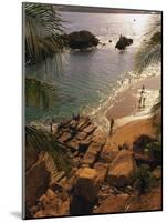 Beach, Playa Hornitos, Acapulco, Mexico-Walter Bibikow-Mounted Photographic Print