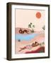 Beach Please-Arty Guava-Framed Giclee Print