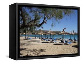 Beach, Port De Pollenca, Majorca, Balearic Islands, Spain, Mediterranean-Philip Craven-Framed Stretched Canvas