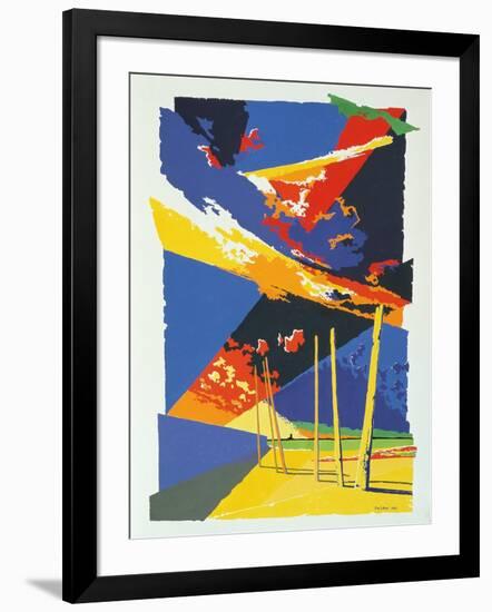 Beach Posts, La Rocque, 1984-Derek Crow-Framed Giclee Print