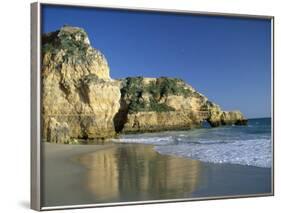 Beach, Praia Da Rocha, Algarve, Portugal-Amanda Hall-Framed Photographic Print