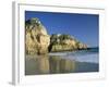 Beach, Praia Da Rocha, Algarve, Portugal-Amanda Hall-Framed Photographic Print