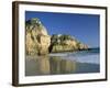 Beach, Praia Da Rocha, Algarve, Portugal-Amanda Hall-Framed Photographic Print