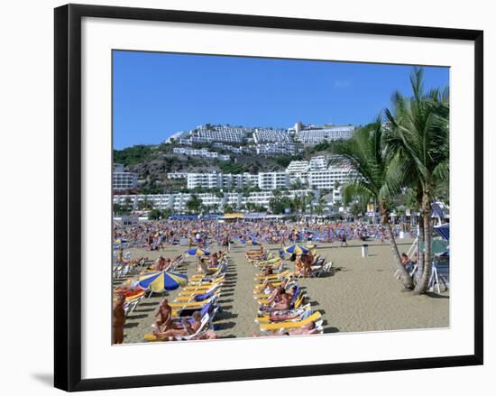 Beach, Puerto Rico, Gran Canaria, Canary Islands-Peter Thompson-Framed Photographic Print