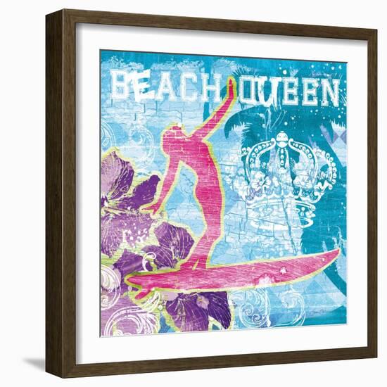 Beach Queen-Joan Coleman-Framed Art Print