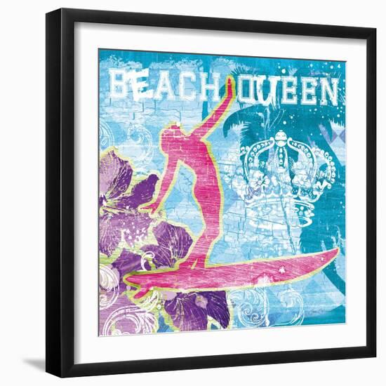 Beach Queen-Joan Coleman-Framed Art Print