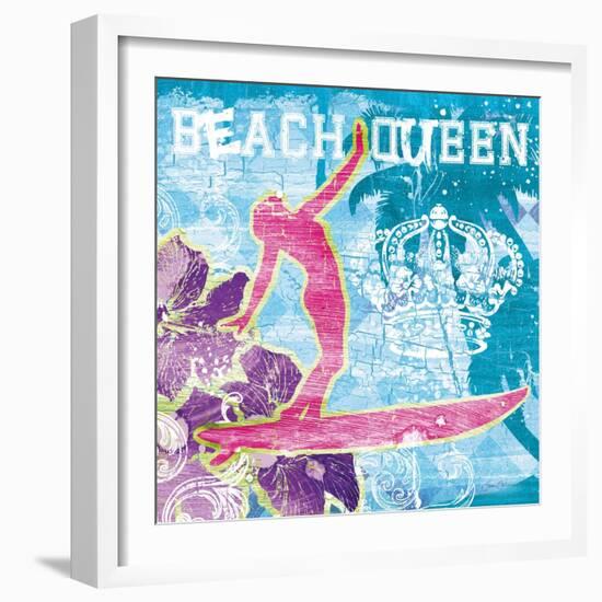 Beach Queen-Joan Coleman-Framed Art Print