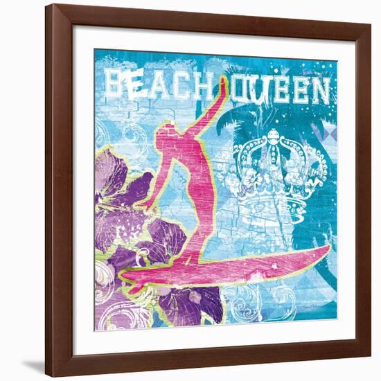 Beach Queen-Joan Coleman-Framed Art Print