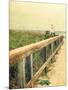 Beach Rails I-Lisa Hill Saghini-Mounted Art Print