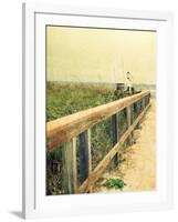 Beach Rails I-Lisa Hill Saghini-Framed Art Print