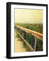 Beach Rails II-Lisa Hill Saghini-Framed Art Print