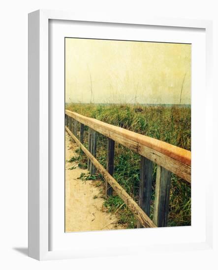 Beach Rails II-Lisa Hill Saghini-Framed Art Print