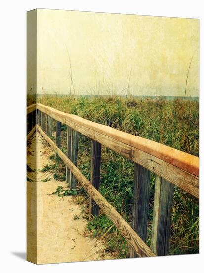 Beach Rails II-Lisa Hill Saghini-Stretched Canvas