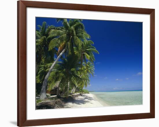 Beach, Rangiroa Atoll, Tuamotu Archipelago, French Polynesia, South Pacific Islands, Pacific-Sylvain Grandadam-Framed Photographic Print