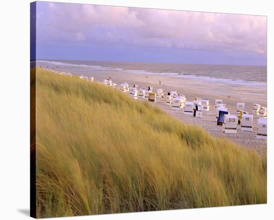 Beach, Rantum, Sylt, Schleswig-Holstein, Germany-null-Stretched Canvas