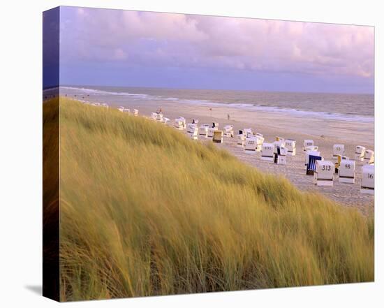 Beach, Rantum, Sylt, Schleswig-Holstein, Germany-null-Stretched Canvas