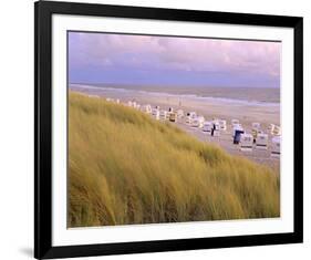 Beach, Rantum, Sylt, Schleswig-Holstein, Germany-null-Framed Art Print