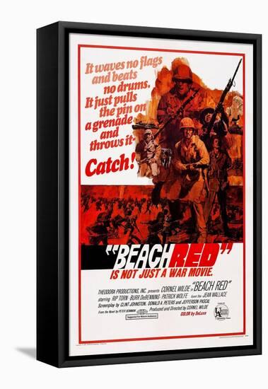 Beach Red, Cornel Wilde (Front), 1967-null-Framed Stretched Canvas