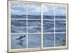 Beach Reflections -Through The Window-Sher Sester-Mounted Giclee Print