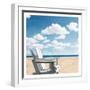 Beach Relaxing-Marcus Prime-Framed Art Print