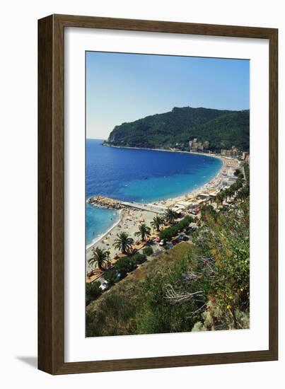 Beach Resort in Liguria, Italy-Sheila Terry-Framed Photographic Print