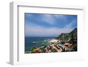 Beach Resort in Puerto Vallarta-Danny Lehman-Framed Photographic Print