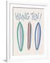 Beach Ride Hang Ten XIII-James Wiens-Framed Art Print