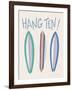 Beach Ride Hang Ten XIII-James Wiens-Framed Art Print