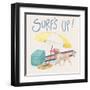 Beach Ride Surfs Up XIV-James Wiens-Framed Art Print