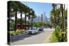 Beach Road and City Skyline, Singapore, Southeast Asia-Frank Fell-Stretched Canvas