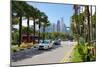 Beach Road and City Skyline, Singapore, Southeast Asia-Frank Fell-Mounted Photographic Print