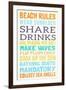 Beach Rules I-SD Graphics Studio-Framed Art Print