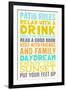 Beach Rules II-SD Graphics Studio-Framed Art Print