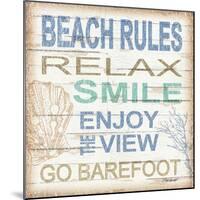 Beach Rules Sq-Todd Williams-Mounted Art Print